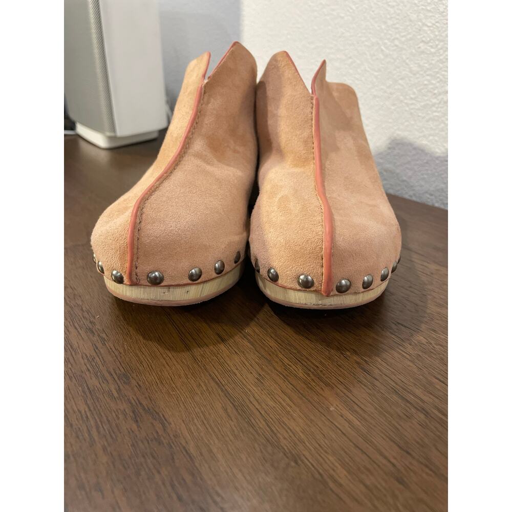 Kelsi Dagger Brooklyn “Journal” Suede Clogs Anthropologie pink (US 6.5)